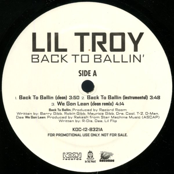 Lil Troy Back To Ballin Clean Inst We Gon Lean Clean Remix